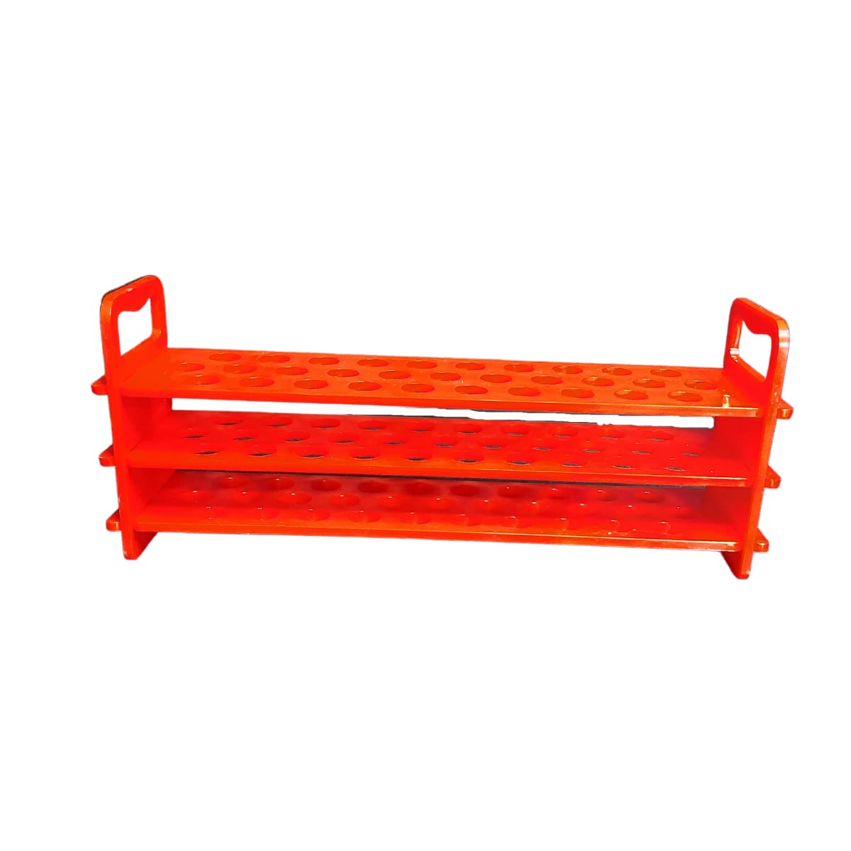 AANIJ® 3-Tier Polypropylene Test Tube Stand - 13mm x 31 Holes, Durable Lab Equipment for Chemistry Experiments & Science Classrooms (Pack of 1) | Perfect for Laboratories, Schools & DIY Science Projects
