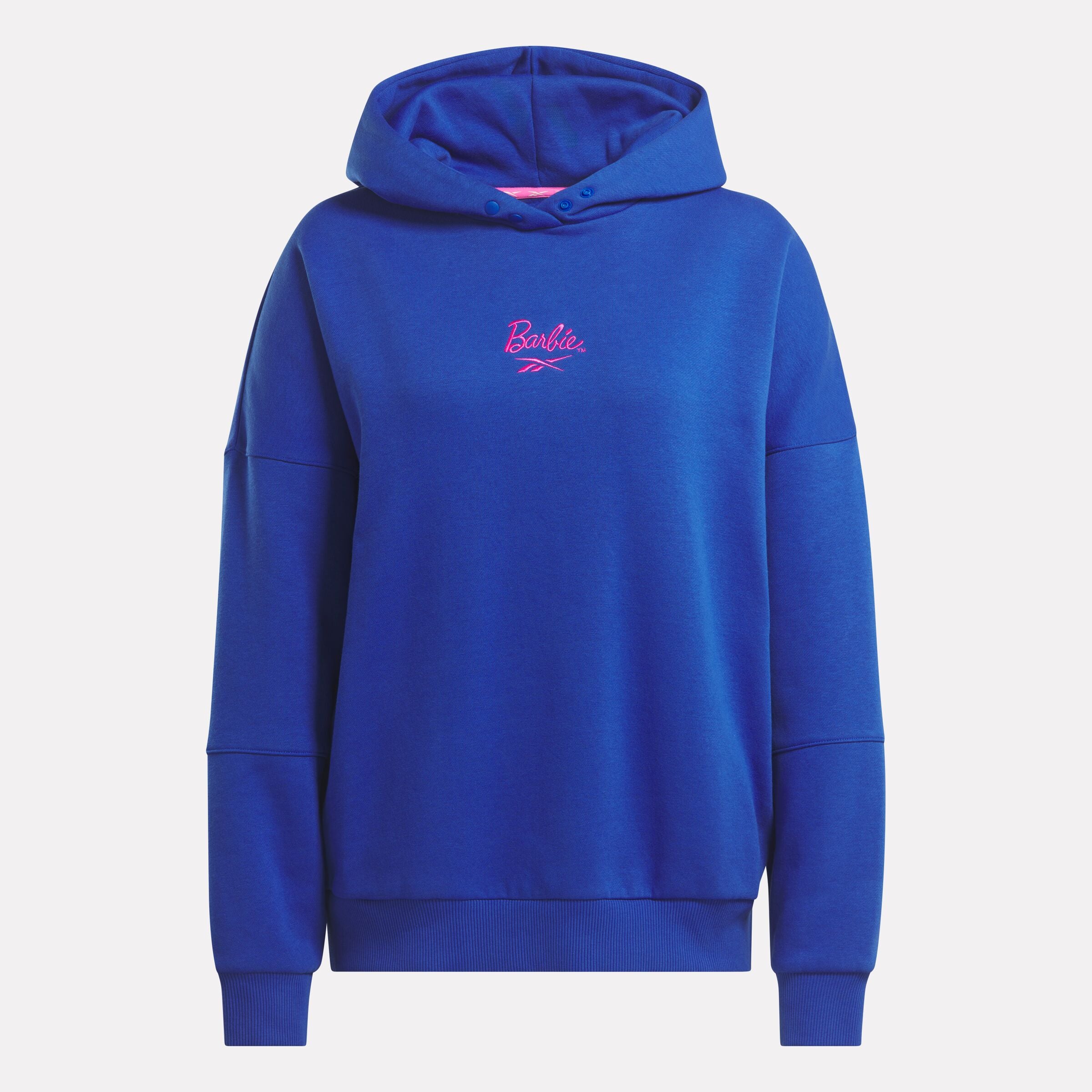 Reebok X Barbie Boundless Blue Hoodie for Women - Stylish & Comfortable Pullover for Casual Wear, Gym, and Outdoor Activities