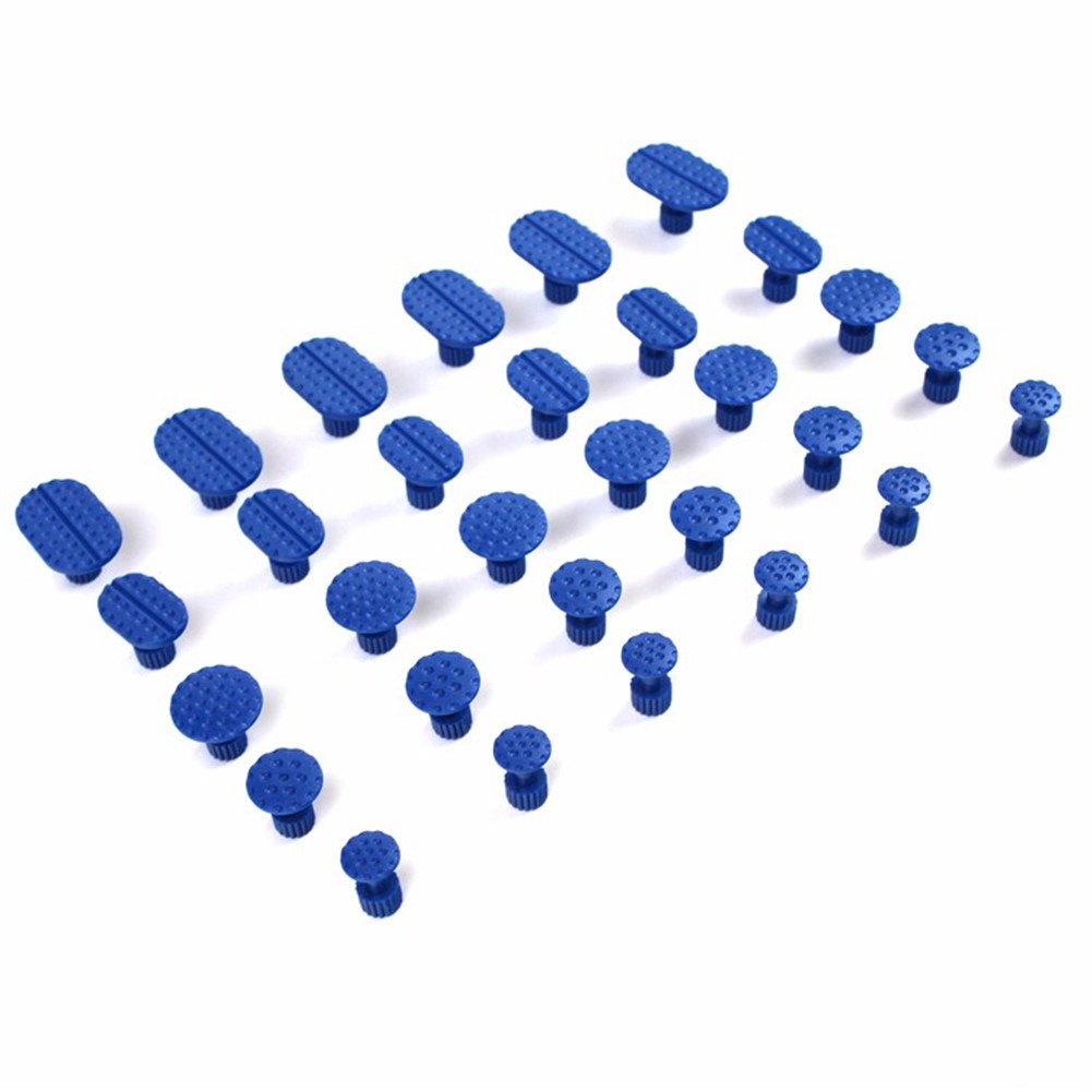 30-Piece Car Paintless Dent Repair Kit - Gold Dent Puller with Glue Tabs - Professional Auto Body Repair Tools for Dents & Dings - Perfect for DIY Car Dent Removal at Home or Garage