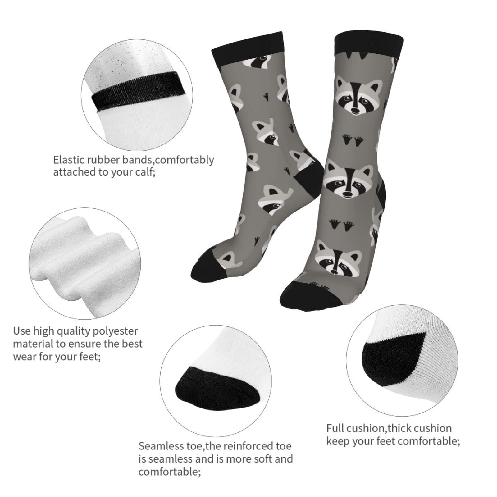 Funny Crazy Novelty Crew Socks for Men & Women - Comfortable Casual Dress Socks for Running, Athletic & Hiking - Perfect for Gifts, Costumes & Everyday Wear