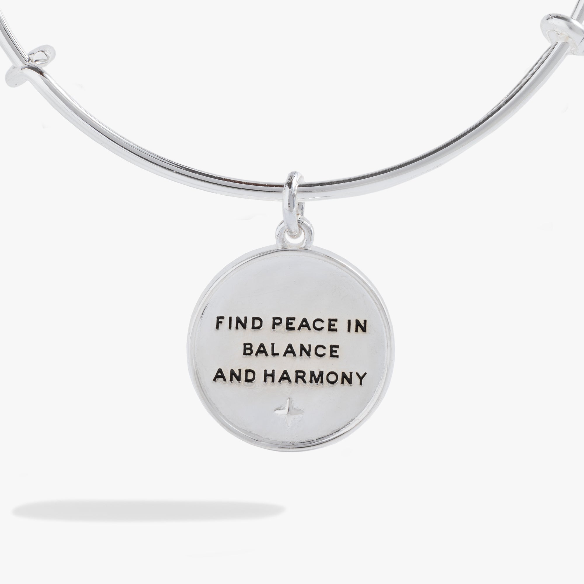 Cosmic Balance Charm Bangle - Adjustable Healing Crystal Bracelet for Women, Positive Energy Jewelry for Meditation, Yoga & Spiritual Wellness