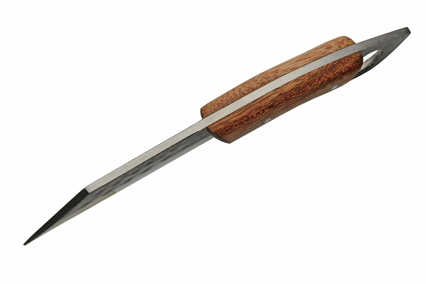Szco Supplies 9.5” Full Tang Seax Blade Hunting Knife with Wood Handle & Leather Sheath - Durable Outdoor Survival Knife for Camping, Hunting, Bushcraft & Wilderness Adventures