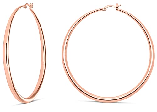 Rose Gold Plated / 3.2 in - X-LARGE