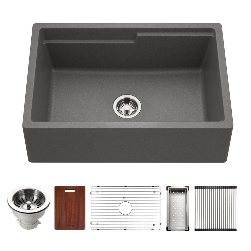 Houzer Quartztone Granite Workstation Kitchen Sink - 33