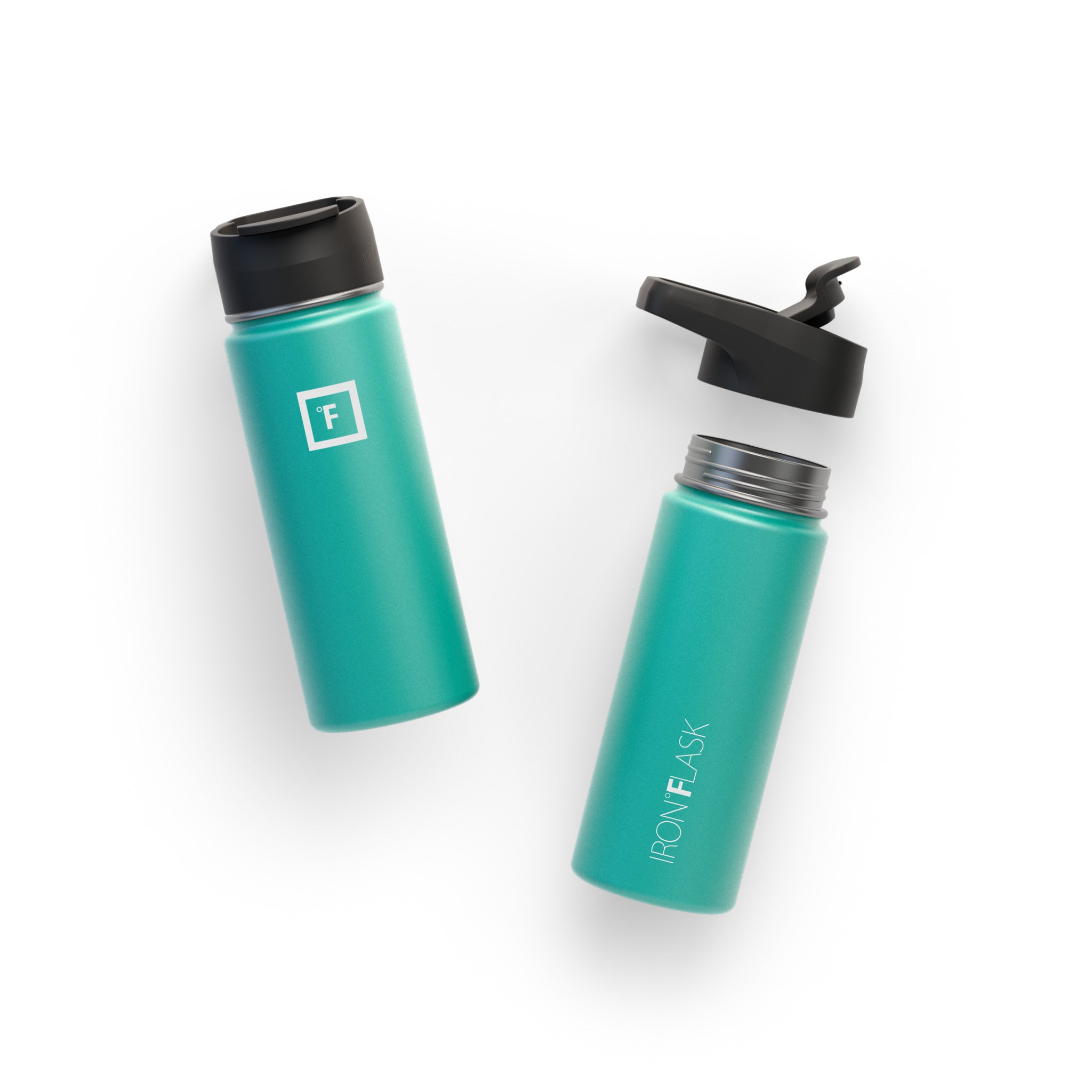 18 Oz Wide Mouth Water Bottle with Straw Lid - Leak Proof & BPA Free - Perfect for Gym, Hiking, Travel & Everyday Hydration