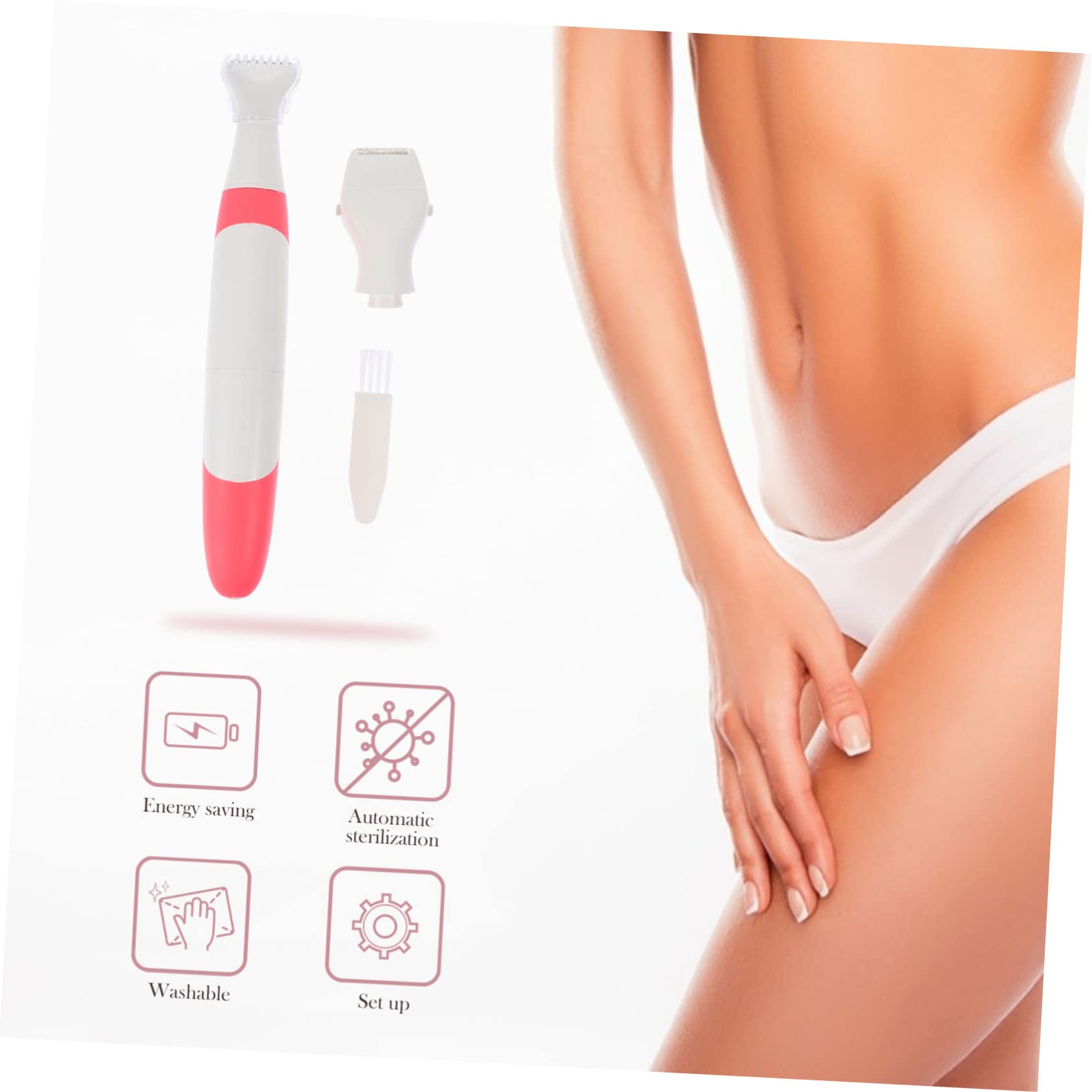Women's Hair Shaving Razor - 5-Blade Body Hair Trimmer for Underarm, Leg & Bikini Line - Smooth Skin Epilator for Women - Perfect for Travel, Gym & Home Use