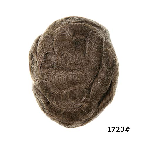 #1720 17# DARK ASH BLONDE WITH 20% SYNTHETIC GREY-110% medium light to medium density