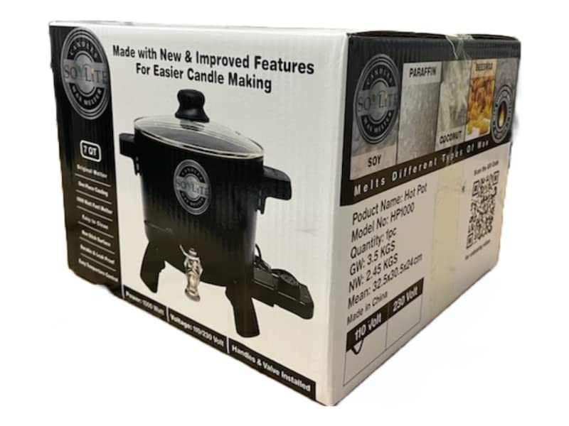 Premium Wax Melter Kit for Candle Making - Includes Soy Wax & 2 Wick Sizes with Easy Pour Spout | Free Candle Making eBook Download | Perfect for Home DIY, Gifts & Aromatherapy