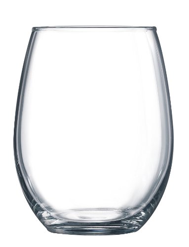 ARC International Luminarc Cachet Stemless Wine Tumbler Set of 4 - 15oz Shatterproof Glasses for Red & White Wine, Cocktails, Juice - Perfect for Parties, Weddings, Home & Outdoor Entertaining