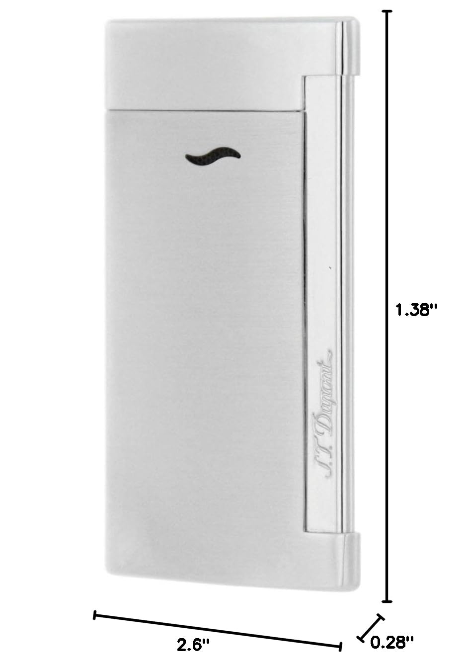ST Dupont Slim 7 Chrome Lighter - Premium Butane Cigar & Cigarette Accessory for Gifts, Travel & Luxury Lifestyle