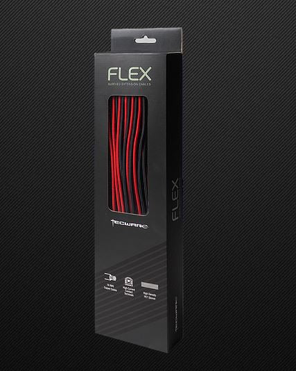 Premium FLEX PSU Sleeved Extension Cables - 24pin, 4+4pin, 6+2pin (2 Pack) - Custom PC Build, Gaming Rig & Workstation Power Supply Upgrade