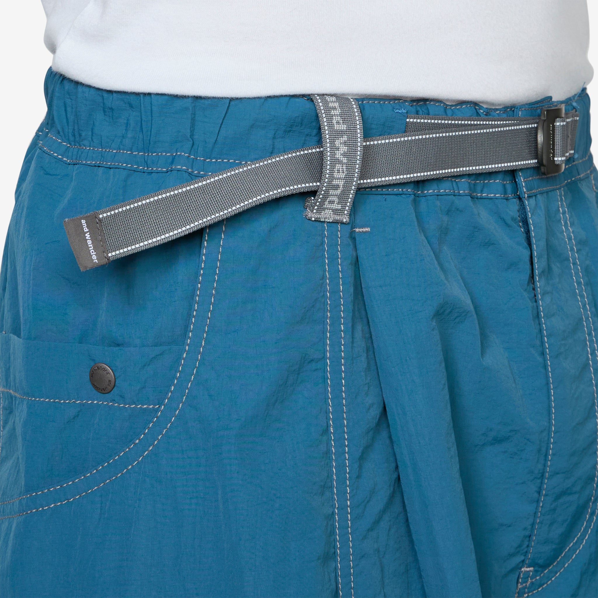 Stylish Crinkled Nylon Pants for Women - Trendy Blue Casual Trousers | Perfect for Travel, Work & Everyday Wear