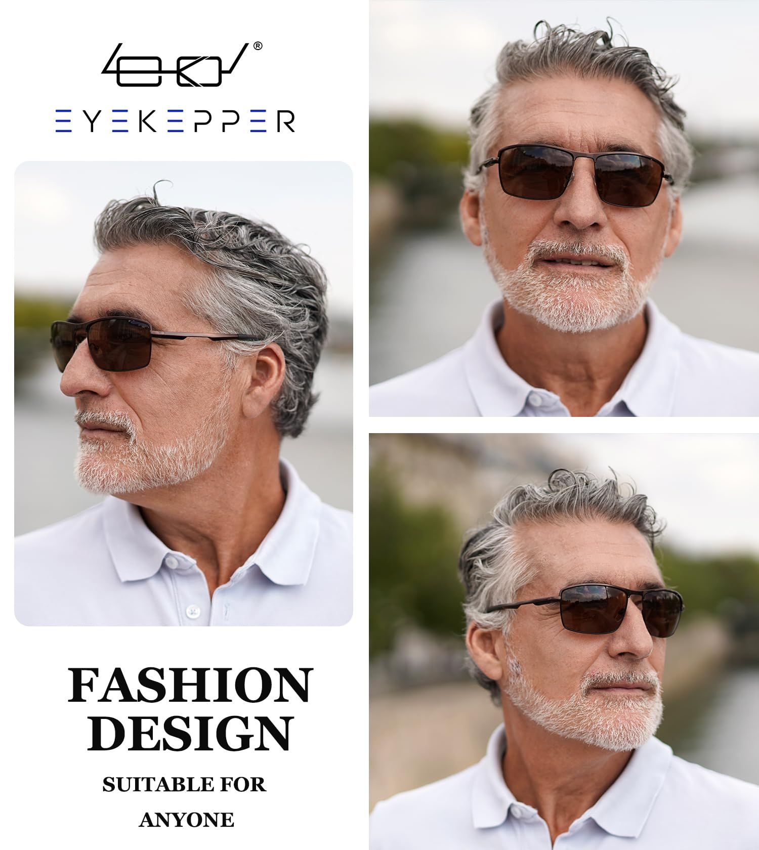 Eyekepper Bifocal Sunglasses for Men & Women - Polarized Reading Glasses with UV Protection - Perfect for Outdoor Activities, Driving, Fishing & Beach Use