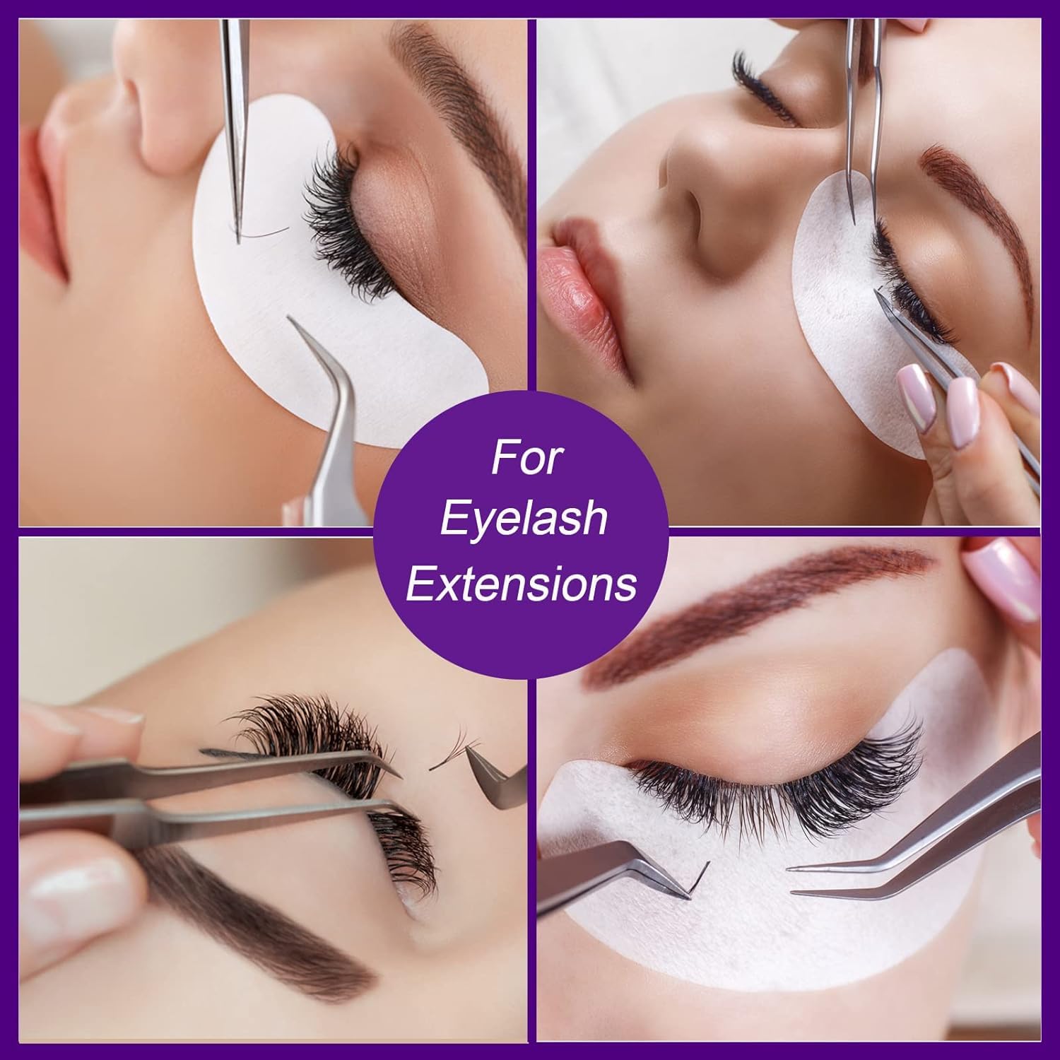 Gleevia Eyelash Glue Rings - 100pcs White Lash Fan Glue Cups | Professional Eyelash Extension Glue Holder | Perfect for Salon & DIY Lash Application | Beauty Supplies for Lash Technicians