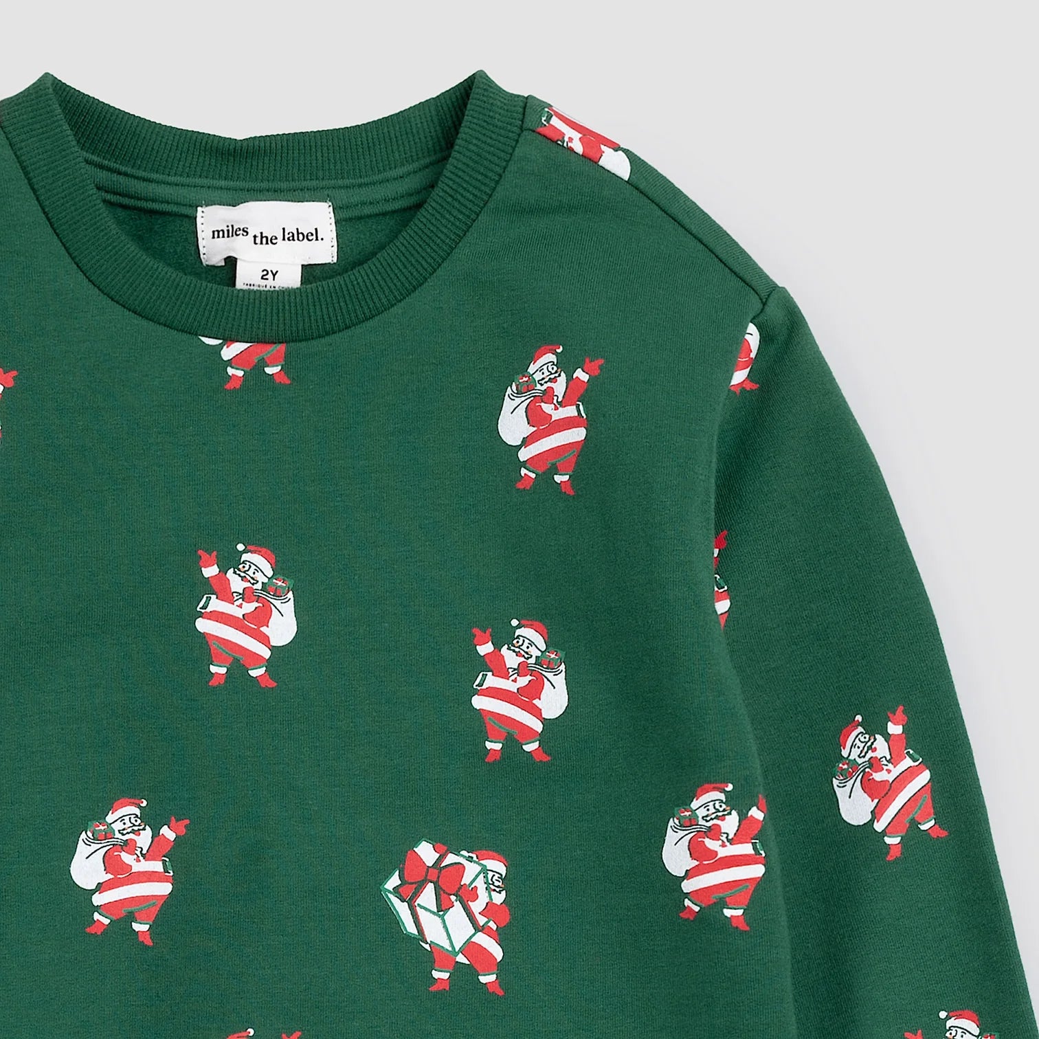 Festive Green Tinsel Sweatshirt for Women - Christmas Holiday Party Outfit & Cozy Winter Fashion