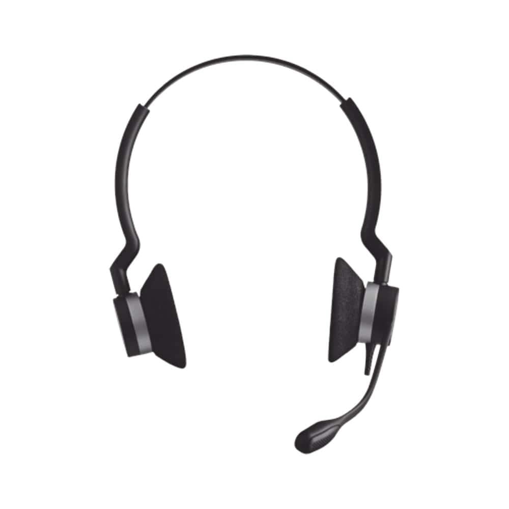 Jabra BIZ 2325 QD DUO Wired Professional Headset with Noise Cancellation - Certified Renewed for Office, Call Center & Remote Work