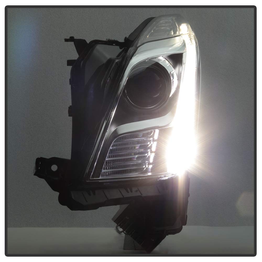 High-Performance Non AFS HID Headlights for Cadillac XTS 2013-2015 | OEM Style Replacement with Chrome Housing & Clear Lens | Perfect for Night Driving & Car Upgrades