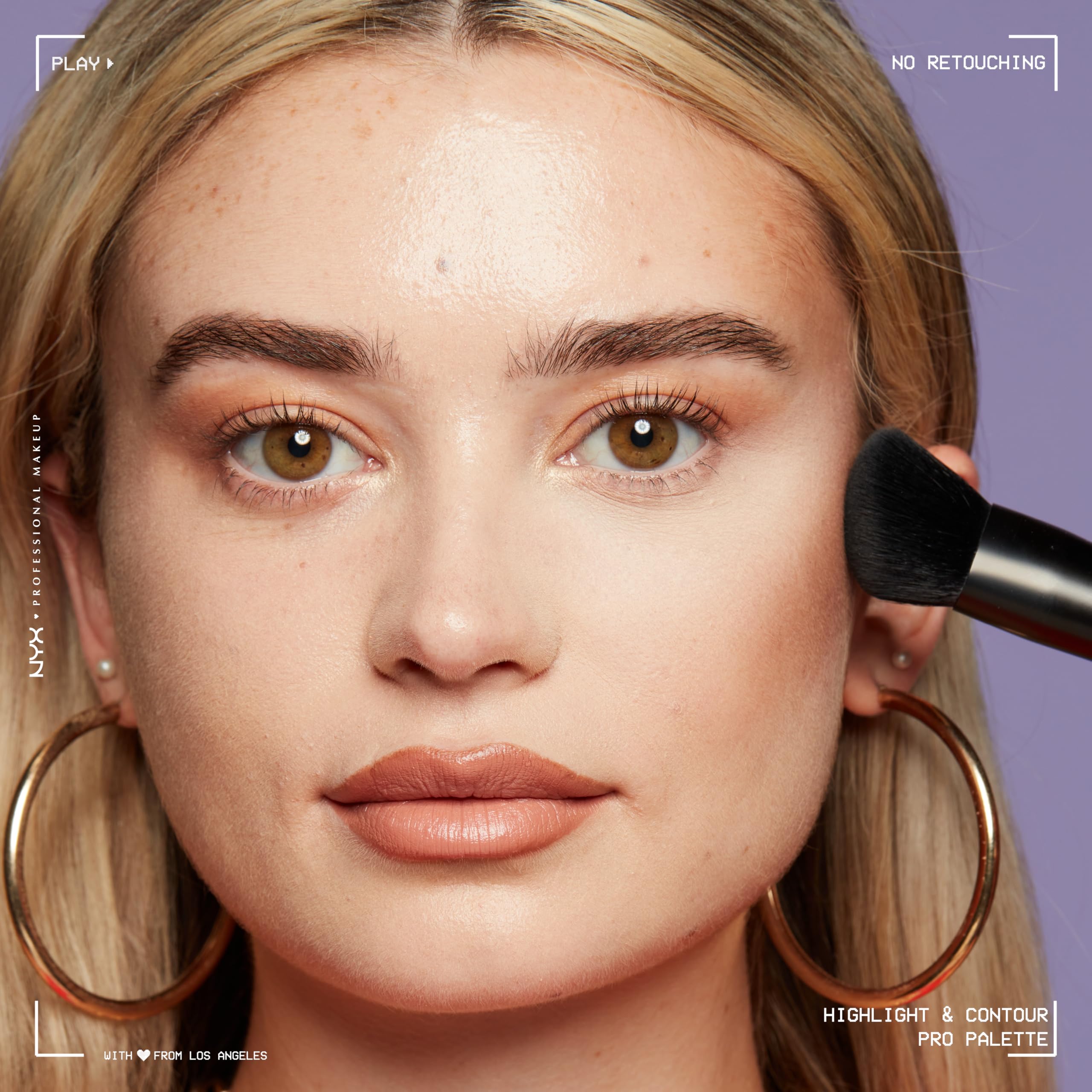 NYX Professional Makeup Highlight & Contour Pro Palette - 6 Shade Face Sculpting Kit for Cheekbones & Jawline | Vegan & Cruelty-Free | Perfect for Everyday Glam & Photo Shoots