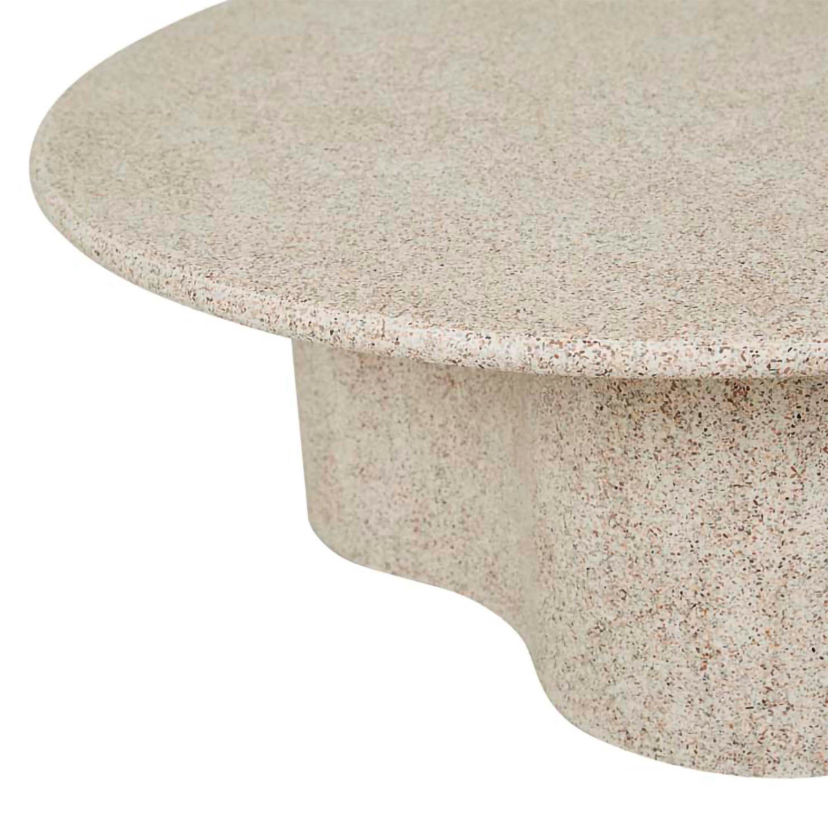 Artie Wave Modern Outdoor Coffee Table - Waterproof & Durable Patio Furniture for Poolside, Garden, and Backyard Relaxation