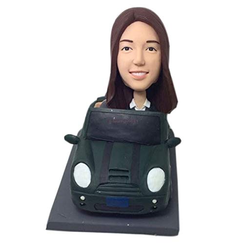 Custom Bobble Head Clay Figurine - Personalized Couple Gift Based on Your Photo - Perfect Wedding Cake Topper, Anniversary & Birthday Gift for Wife, Girlfriend - Unique Home Decor & Romantic Keepsake