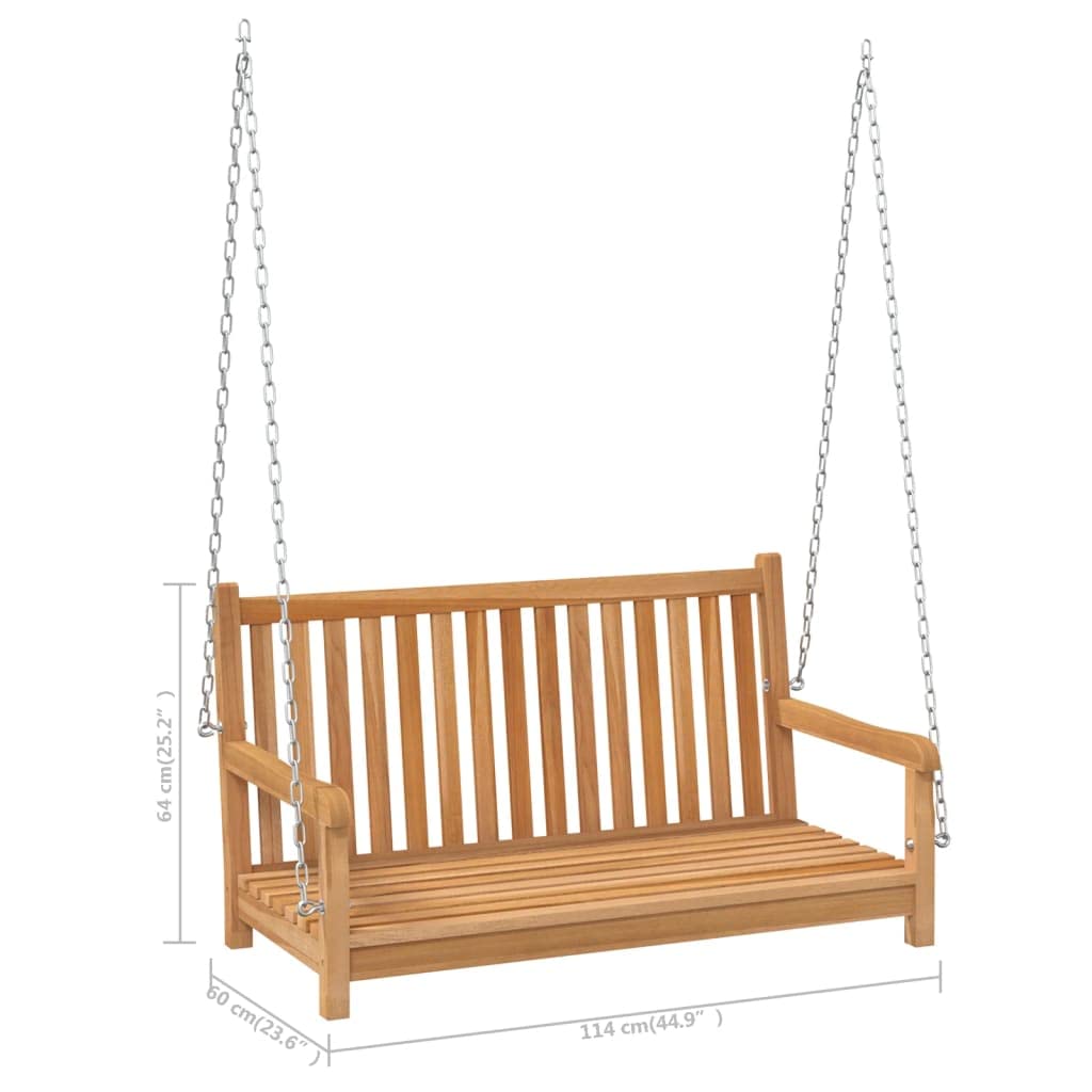 Premium Teak Wood Porch Swing Chair - 44.9