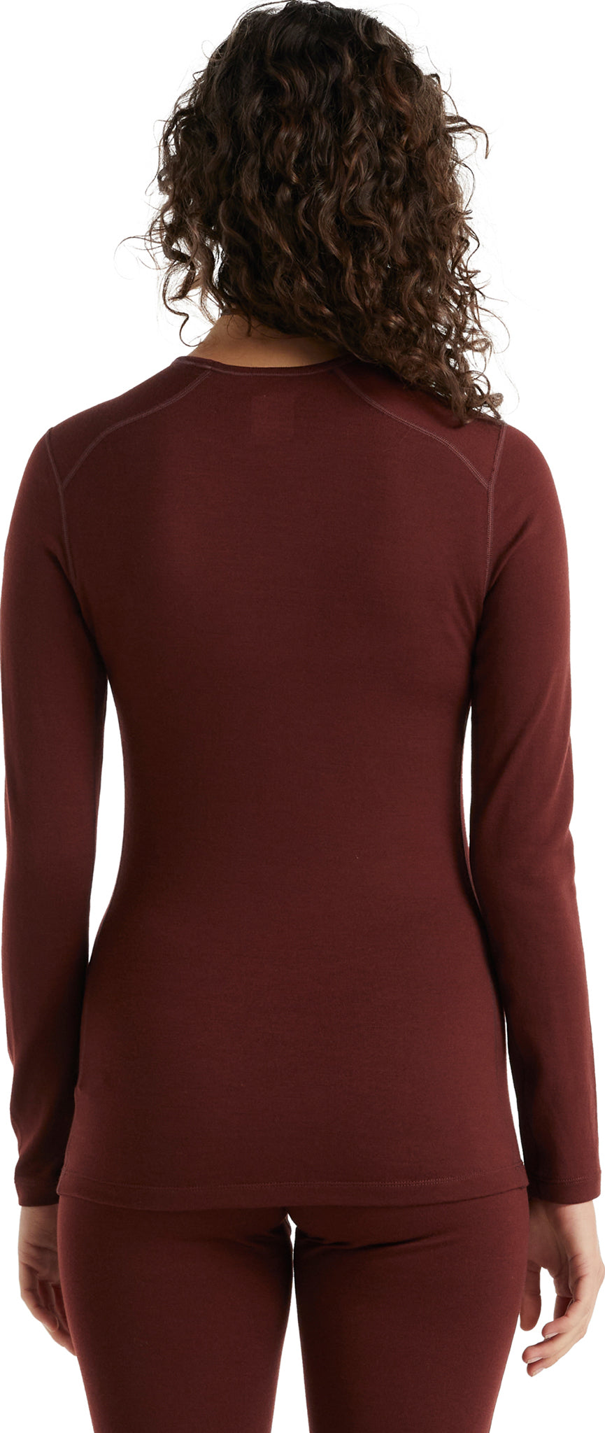 200 Oasis Long Sleeve Crewneck Women's Thermal Shirt - Soft Cotton Blend Base Layer for Winter, Fall & Outdoor Activities