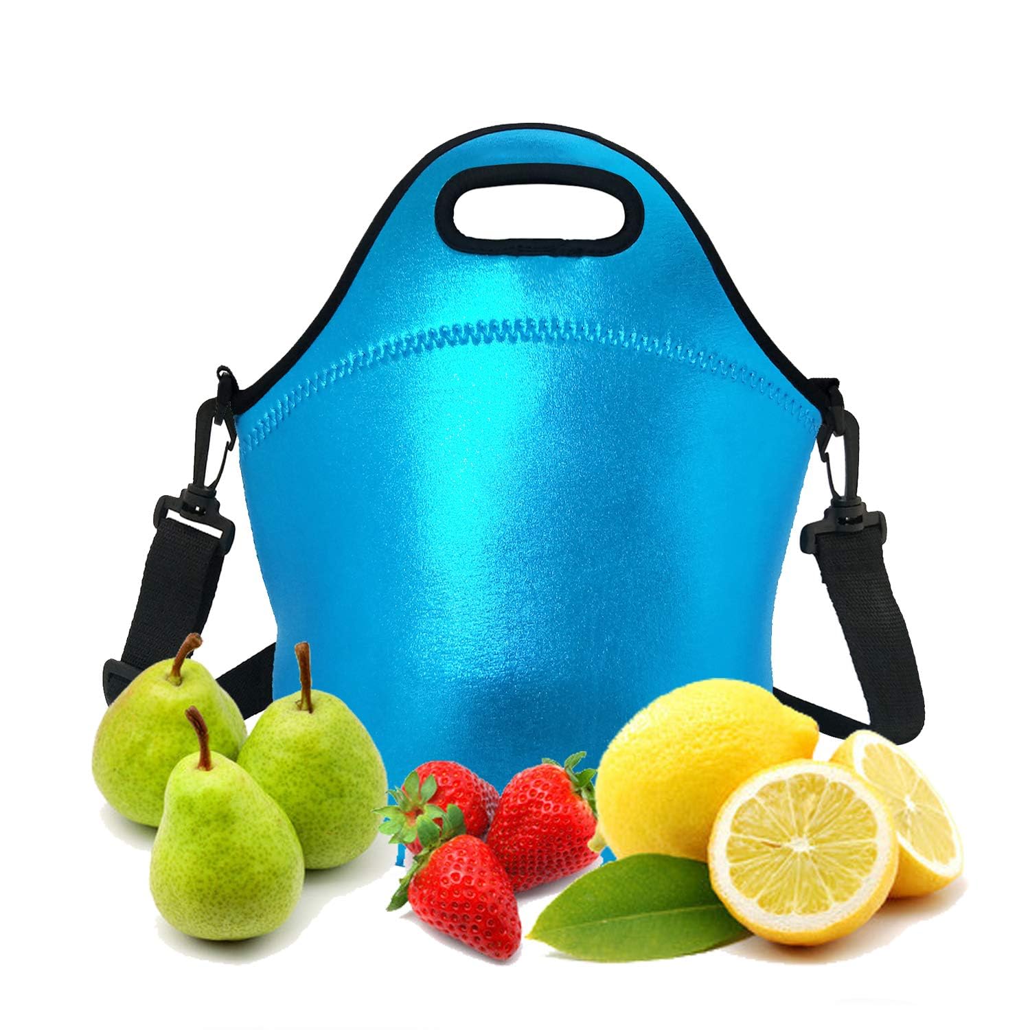 YIDA Insulated Lunch Bag for Work & Travel - Neoprene Cooler Tote for Women & Men - Office, Picnic & Outdoor Meals - Leakproof & Durable (Blue)