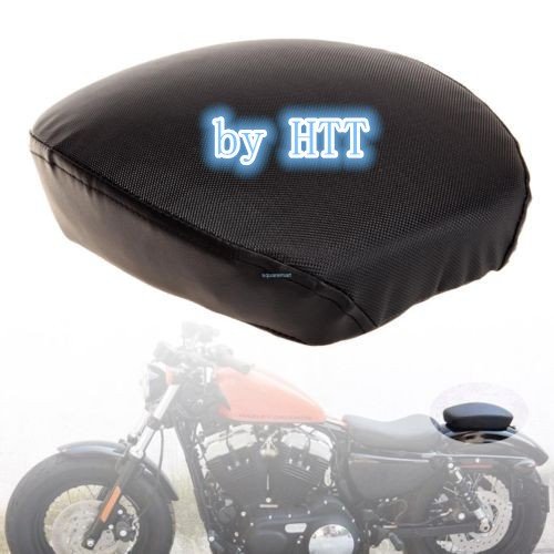 HTTMT MT500-005 Black Rear Passenger Solo Seat Pillon for Harley Davidson Sportster XL1200X/48/72/XL1200V - Comfortable Motorcycle Seat for Long Rides & Two-Up Touring