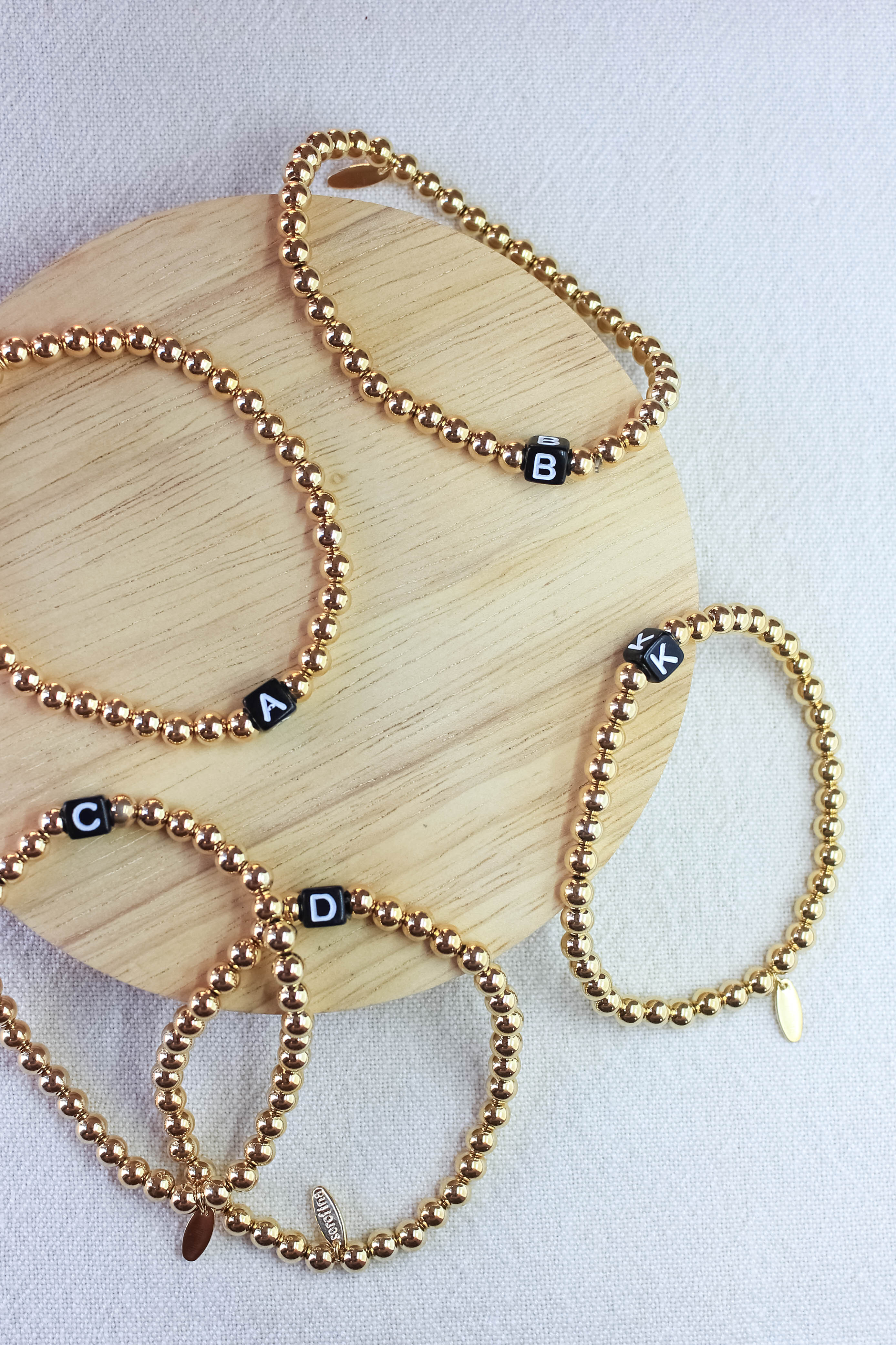 Personalized Alphabet Monogram Bracelet for Women - Custom Initial Letter Jewelry Gift for Her - Perfect for Birthdays, Anniversaries & Everyday Wear