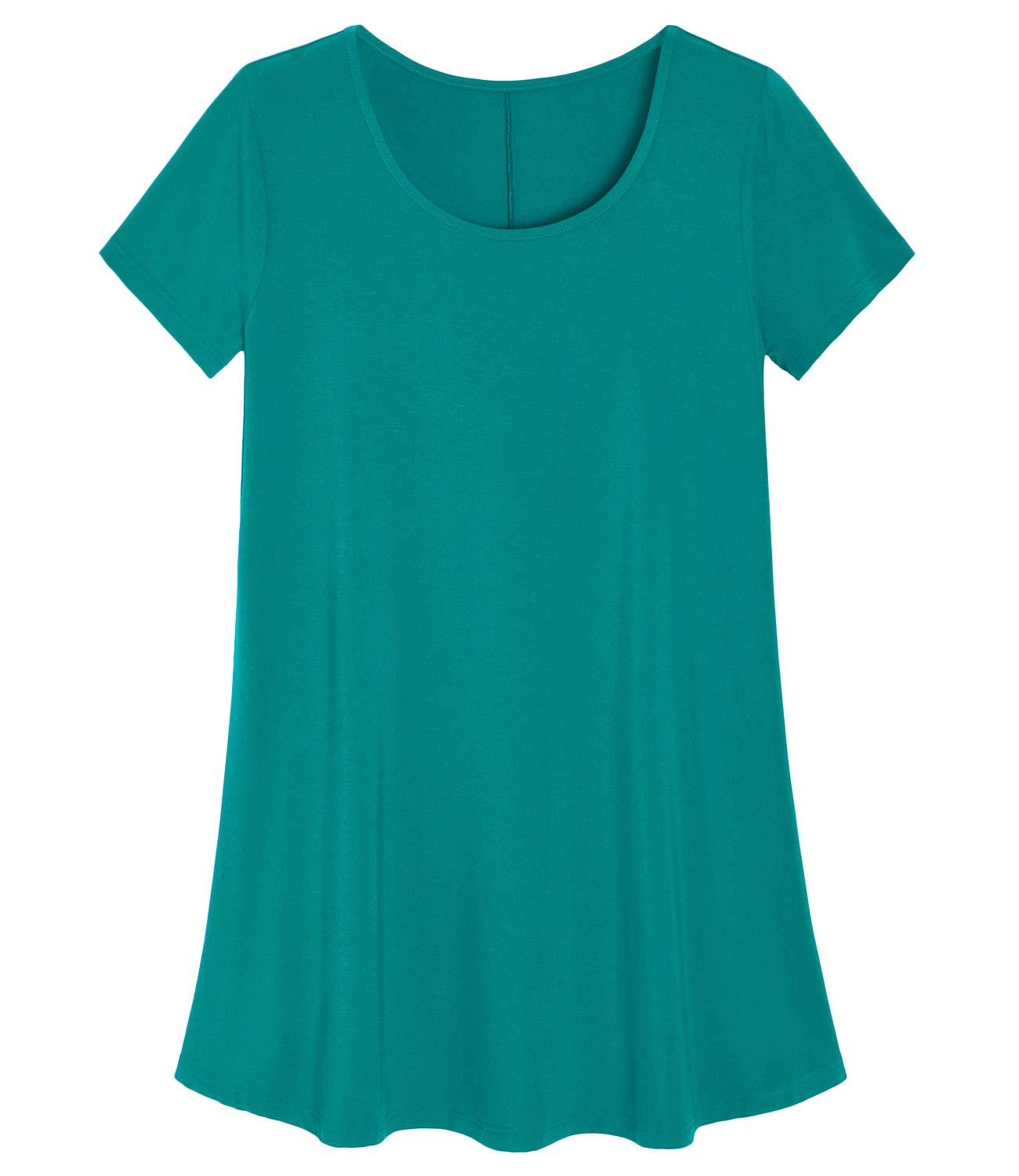 Women's Casual Swing Tunic Top - Flowy Loose Fit Blouse for Everyday Wear | Perfect for Office, Weekend Outfits & Layering