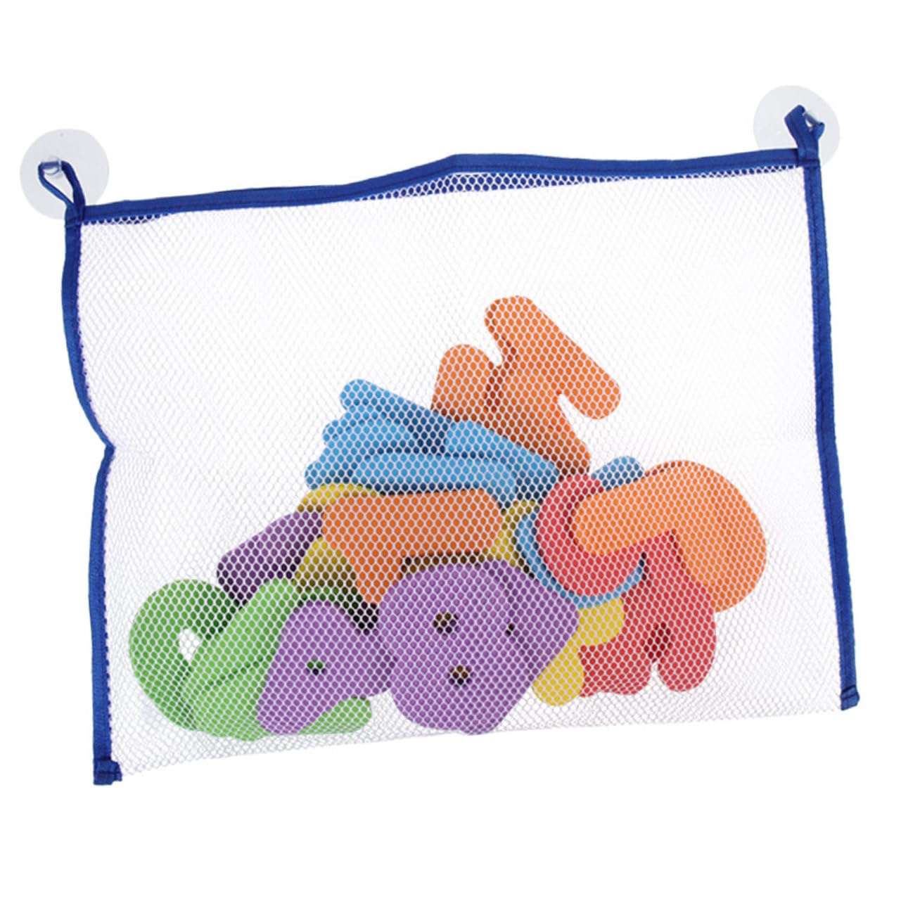 VICASKY 2 Sets Alphabet Patches Toy - Bath Net Bag with Colorful EVA Letter Stickers for Kids, Baby Shower Gifts, Bathtime Learning & Sensory Play