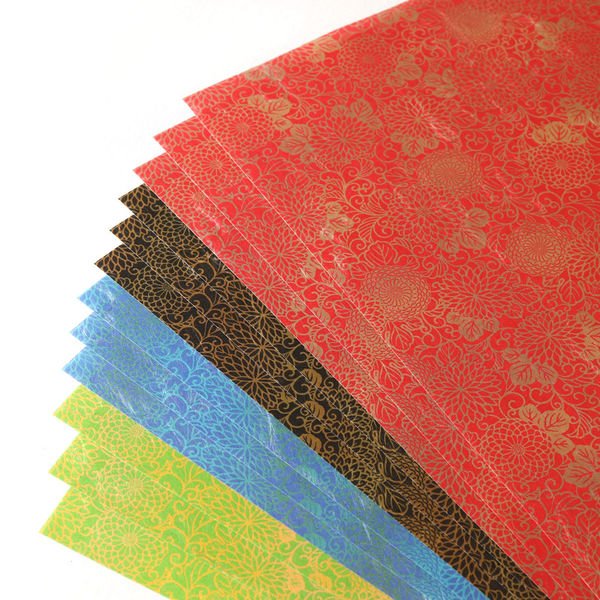 Premium Japanese Chiyogami Origami Paper - 12 Sheets with Traditional Kamiiso Patterns for DIY Crafts, Scrapbooking & Gift Wrapping