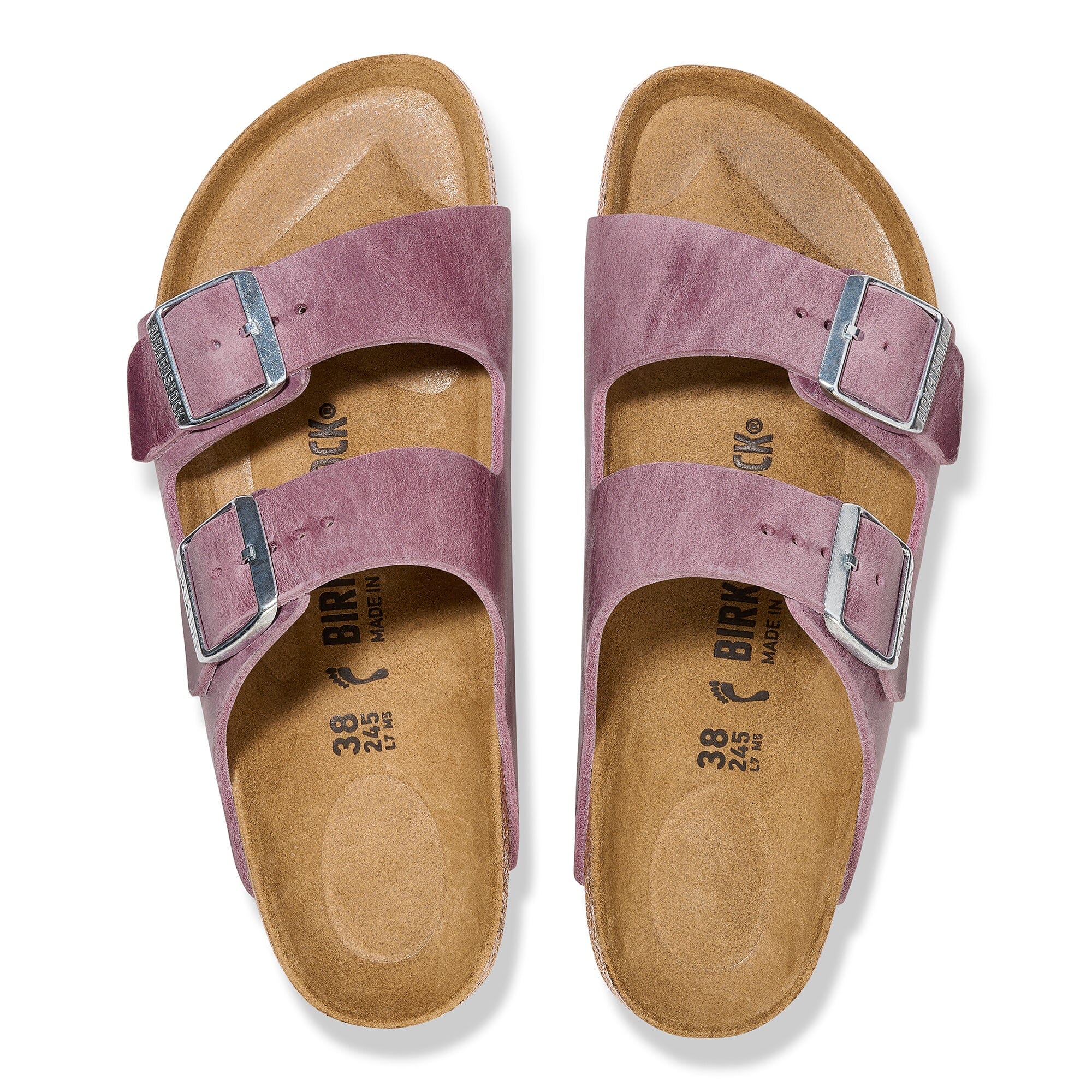 Birkenstock Arizona Sandals - Soft Lavender Oiled Leather Unisex Comfort Footwear | Perfect for Casual Wear, Walking & Outdoor Activities