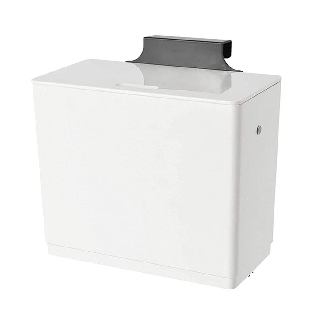 TOMYEUS Hanging Trash Can - Wall Mounted Kitchen & Bathroom Garbage Bin with Cabinet Door Storage - Space Saving Waste Bin for Home, Office, and RV Use