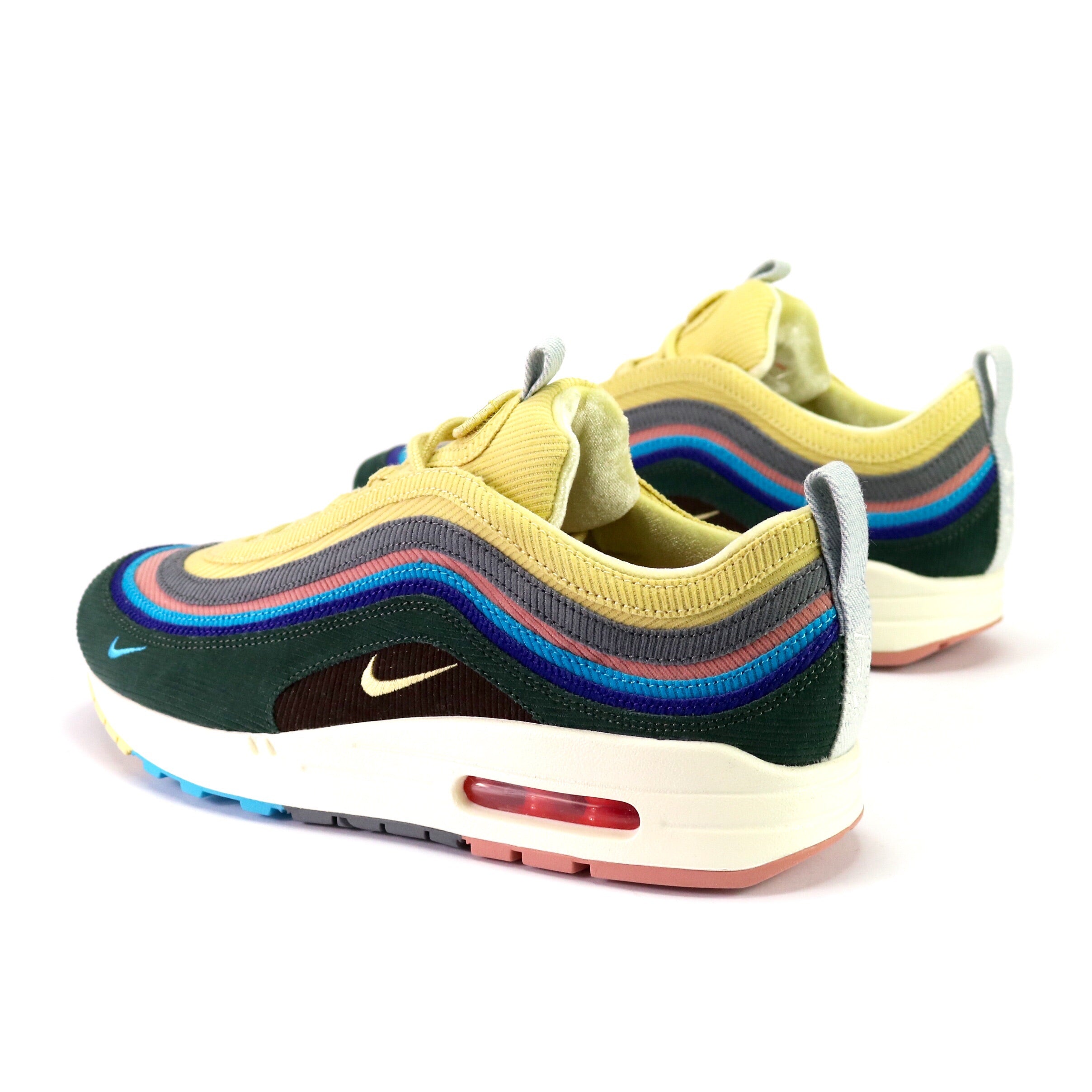 Nike Air Max 1/97 VF Sean Wotherspoon Light Blue Fury Lemon Wash Sneakers - Limited Edition Retro Running Shoes for Men & Women | Perfect for Streetwear, Casual Outfits and Sneaker Collectors