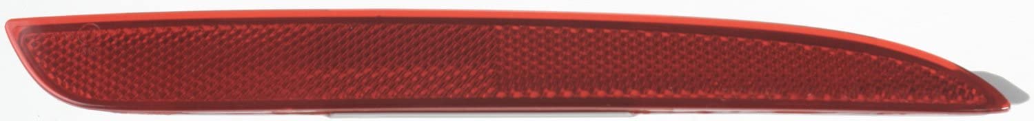 Evan Fischer Rear Bumper Reflector Set of 2 - Compatible with 2010-2013 Mazda 3, 2010 Mazda 3 Sport & 2012-2013 Mazda 3 Sport (MA2831100, MA2830100) - Driver & Passenger Side Replacement Parts - Enhance Nighttime Visibility & Safety