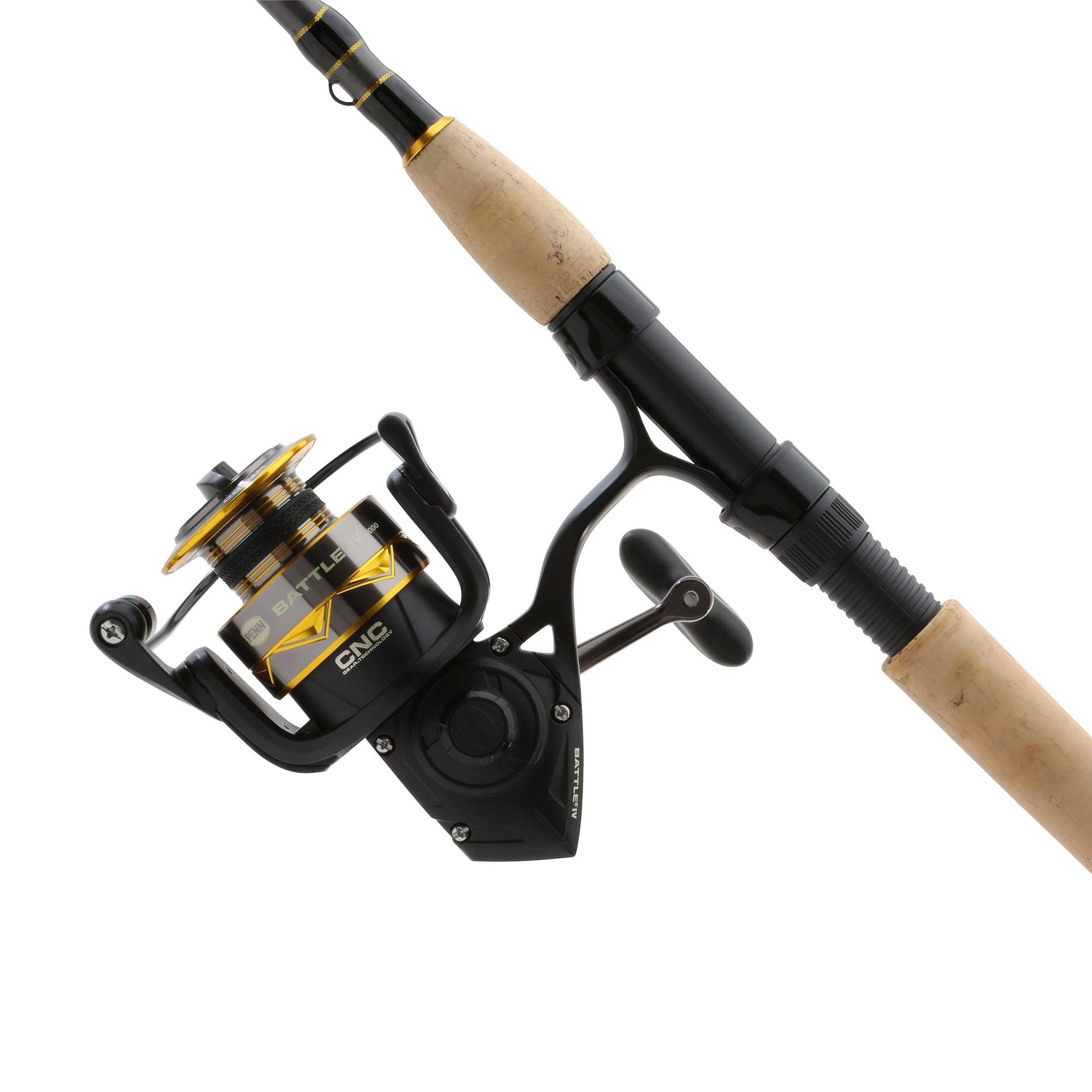 Battle IV Spinning Rod and Reel Combo - Premium Fishing Gear for Freshwater & Saltwater Anglers - Perfect for Bass, Trout, and Inshore Fishing Adventures