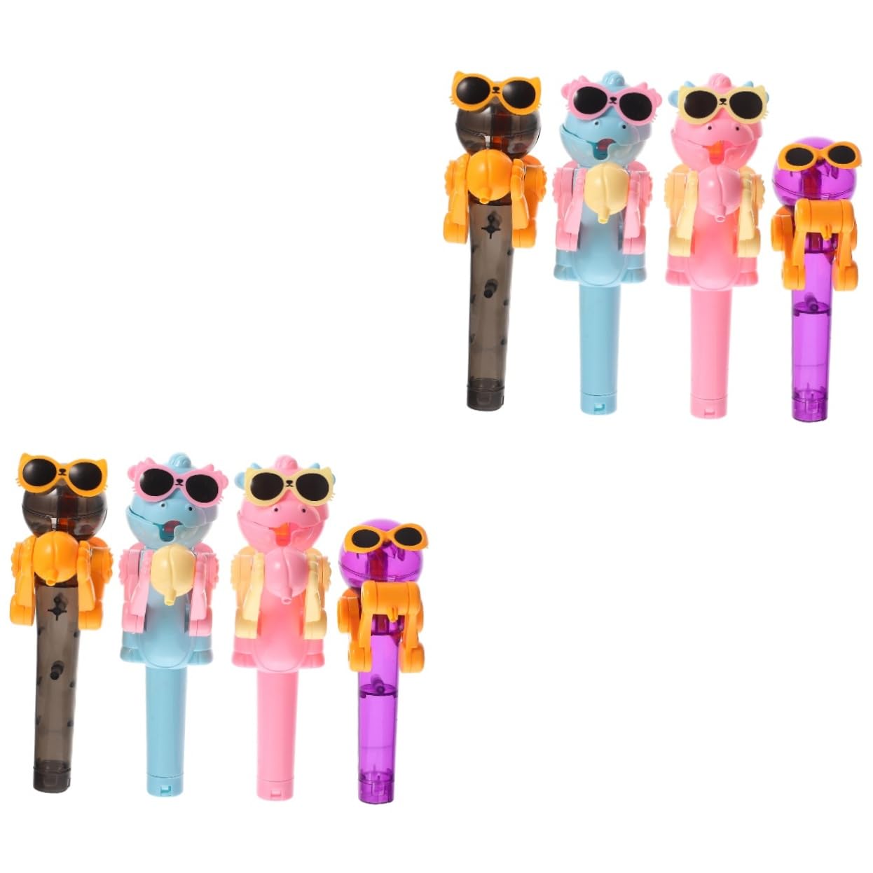 8-Piece Tricky Candy Toy Set - Fun Nativity Lollipop Storage & Creative Robot Toy for Kids | Candy Holder, Party Favors, Gift Ideas for Birthdays & Holidays