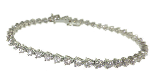 3.56ct Pink Diamond Bracelet for Women - Elegant Cubic Zirconia Tennis Bracelet Jewelry Gift for Anniversary, Birthday & Valentine's Day | Perfect for Parties, Weddings & Special Occasions