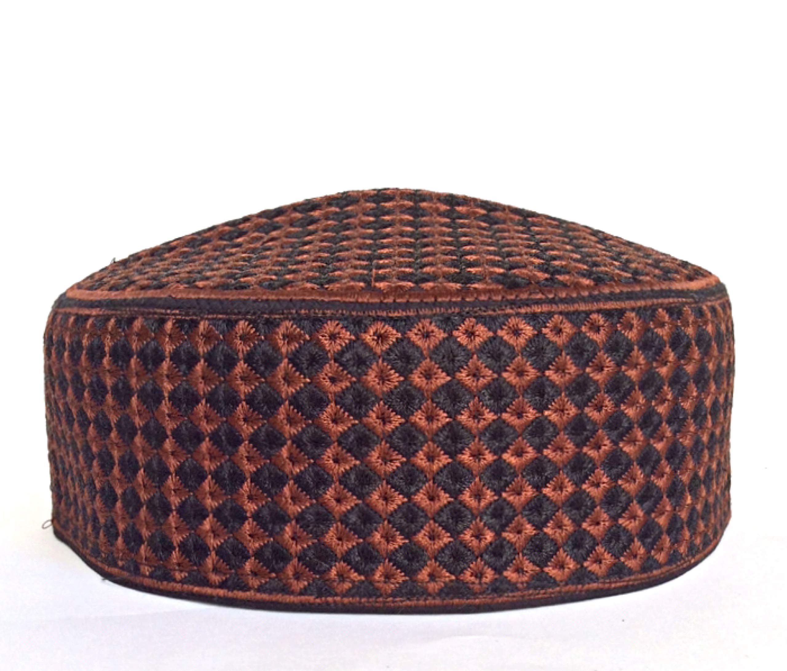 Hand Embroidered Knitted Kufi Cap - Unisex Skull Cap for Men & Women - Breathable Summer Beanie Headwear - Perfect for Prayer, Mosque, Outdoor Activities and Casual Wear