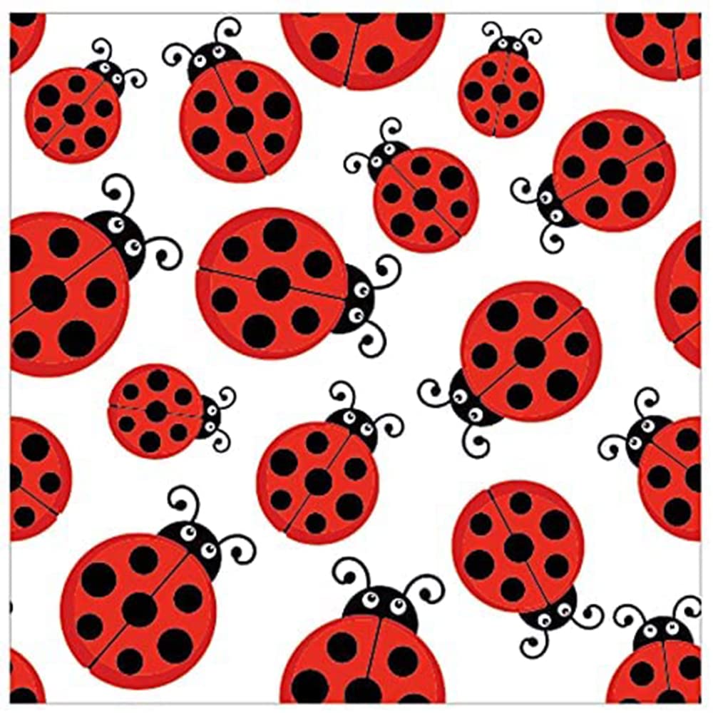 Ladybug Themed Birthday Party Supplies Kit for Girls - Includes Banner, Balloons, Tableware & Favor Pack for 8 Kids | Perfect for Garden Parties, Spring Celebrations & Children's Birthday Decorations