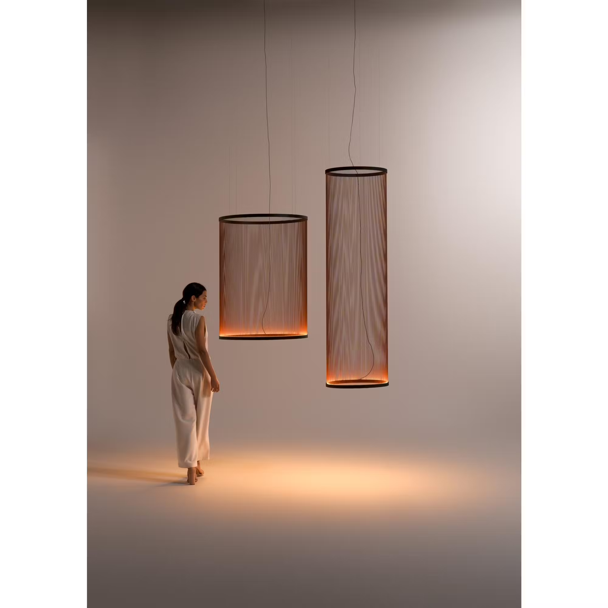 Aeris Modern Mesh Pendant Light - Sleek Hanging Fixture for Kitchen Island, Dining Room & Bedroom Lighting Decor
