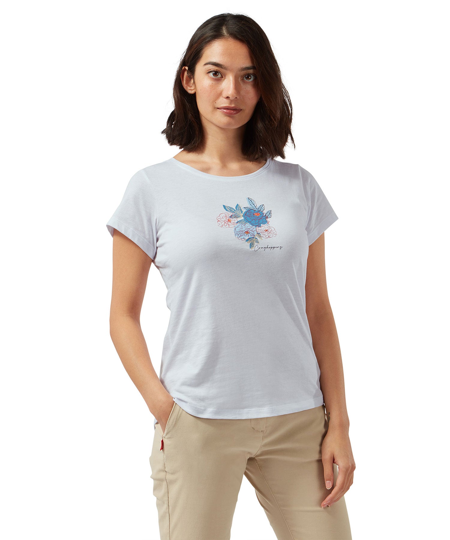 Craghoppers Miri Short Sleeve T-Shirt for Women - Lightweight Quick-Dry Travel & Hiking Shirt - Perfect for Outdoor Adventures and Casual Wear