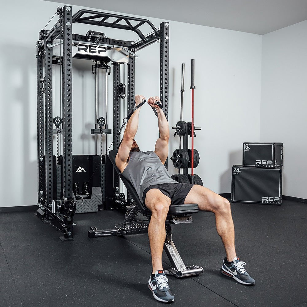 REP Fitness Ares 2.0 5000 Series 6-Post Power Rack - Heavy Duty Home Gym Equipment for Strength Training & Weightlifting - Perfect for Garage, Basement, or Home Workout Space