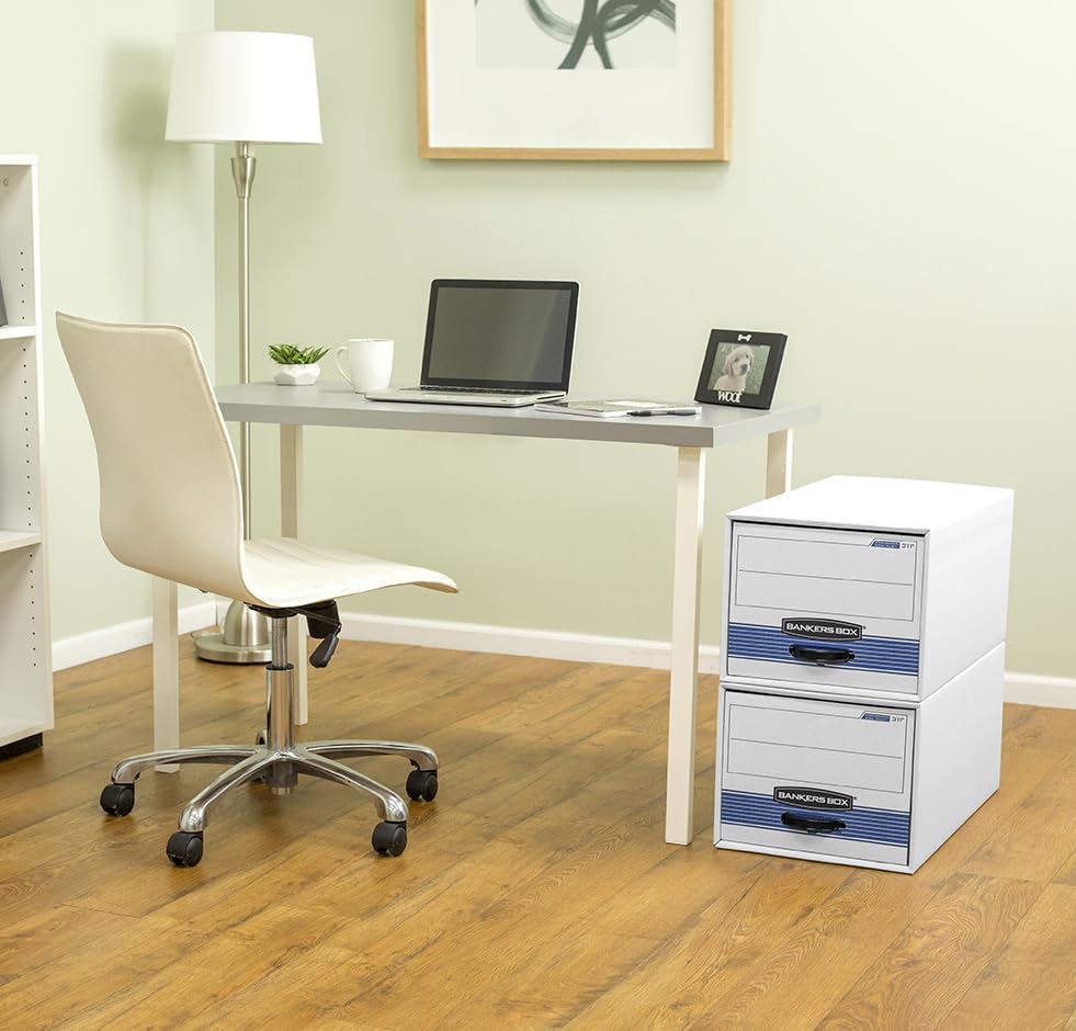 Bankers Box Stor/Drawer® Steel Plus™ Legal Size File Storage Box - Durable Metal Filing Cabinet for Office, Home & Business Organization