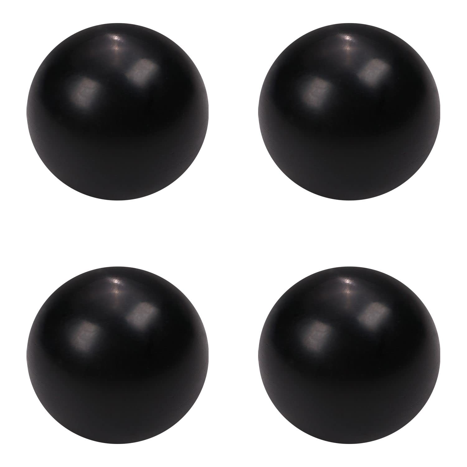 4Pcs Black Bakelite Ball Knobs with M5 Female Thread - 16mm Diameter Smooth Spherical Handles for Lawn Mowers & Exercise Equipment - No Twist Design, Durable Thermoset Construction for Easy Grip and Control