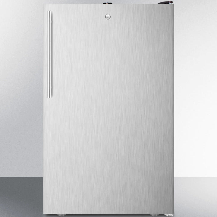Summit 20-Inch Undercounter Refrigerator with Solid Door - Compact Freezerless Fridge for Kitchen, Bar, Office, or Basement - Energy Efficient Residential Appliance