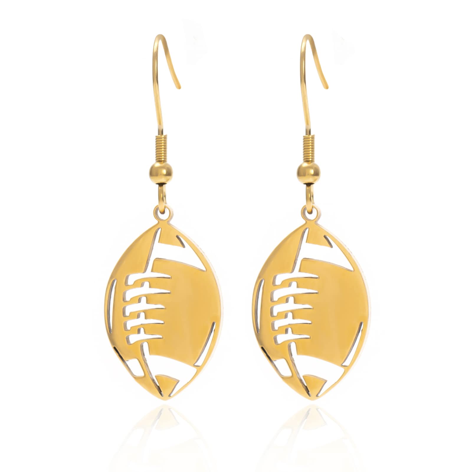 Hypoallergenic Basketball Earrings for Women - Dangle Sport Jewelry Gift for Female Athletes & Basketball Fans | Perfect for Game Day, Workout & Casual Wear