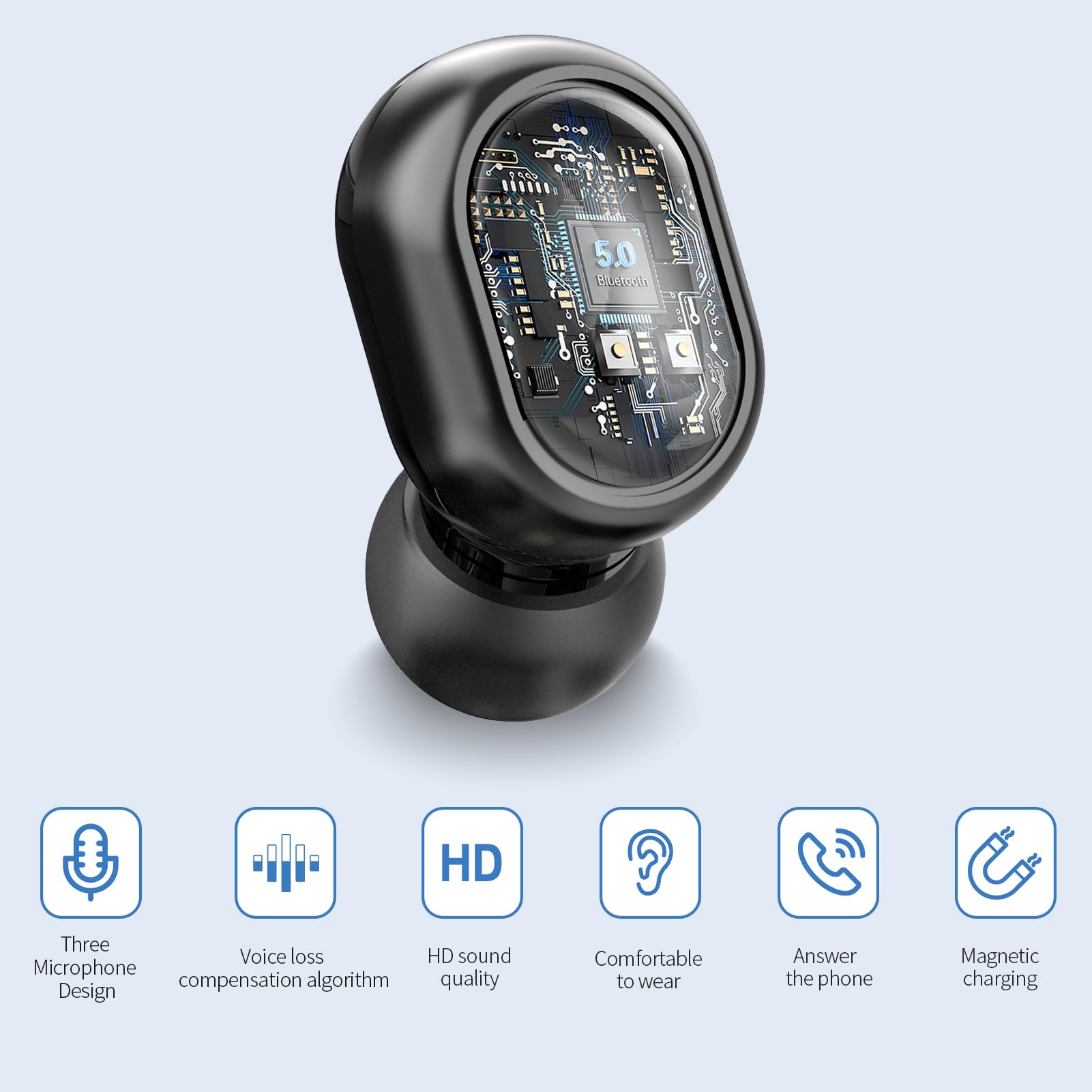 Rechargeable Digital Hearing Aids for Seniors & Adults - 16-Channel Bluetooth Hearing Amplifier with TV Mode - Clear Sound for Conversations, Watching TV, and Outdoor Activities