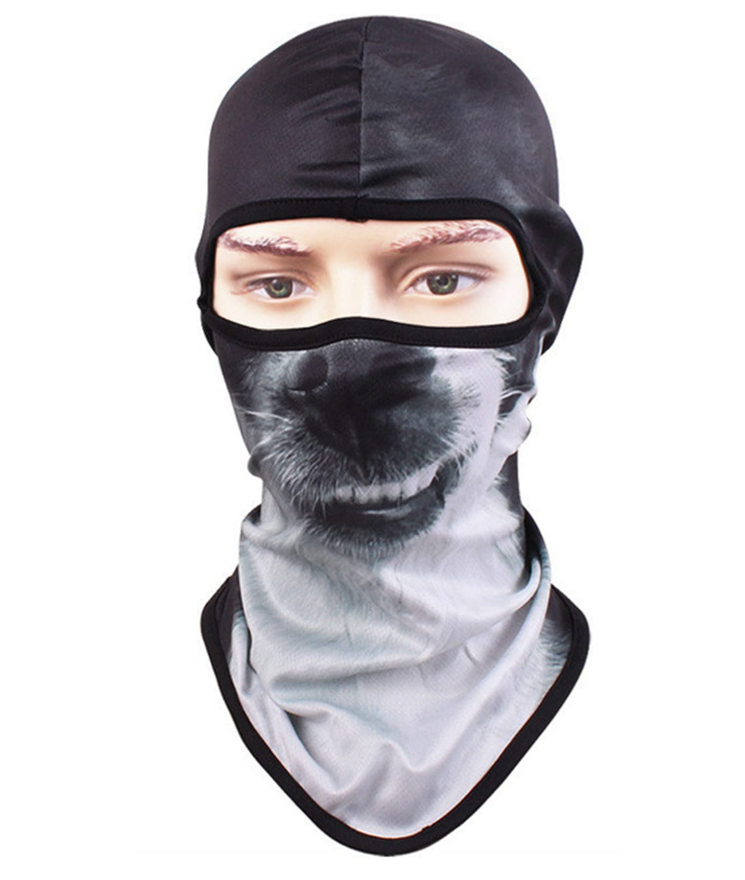 Yahoyaba Outdoor Sports Cycling Dust Mask - Animal Balaclava Face Cover for Cycling, Skiing, Music Festivals, Raves & Halloween Parties - Breathable Protective Gear for Outdoor Activities & Costume Events